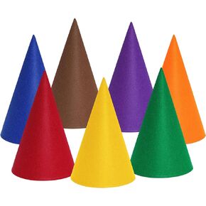 Bantoye 7 Packs Halloween Gnome Hats Felt Dwarf Hats for Unisex Adults Teens Elf Hat for Halloween Christmas Costume Supplies