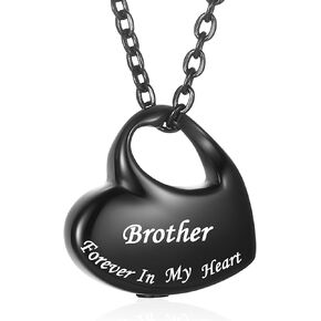 VIUJUH Waterproof Memorial Pendant for Ashes – Cremation Urn Jewelry with Free Filling Kit & Velvet Box, Perfect Ash Keepsake Necklace for Men & Women