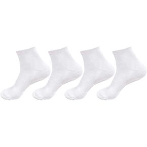 BambooMN Women's Bamboo Athletic Quarter Crew Sock for Home Travel Work and Sport