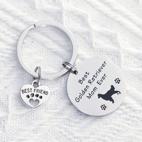 VALAFO Gift for Golden Retriever Lovers Women Key Chain Ideas Merch Merchandise Stuff Golden Retriever Mom Ornament Golden Retreiver Keychain, kretrieverr2bestmom1, Stainless Steel, sandstone in Kuwait
