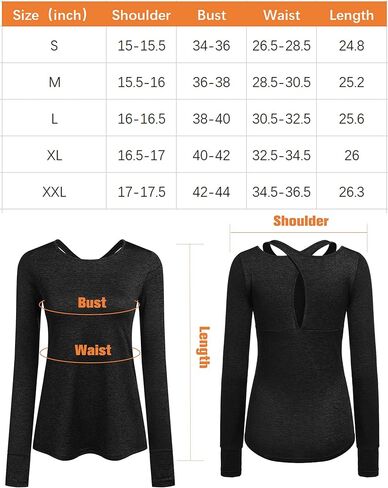 قميص اليوجا للسيدات بأكمام طويلة من ADOME قمصان التمرين للنساء سريعة الجفاف وصالة الألعاب الرياضية والجري بلايز اليوغا in Kuwait