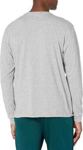Russell Athletic Men's Logo Long Sleeve T-Shirt, Heather Grey in Saudi Arabia