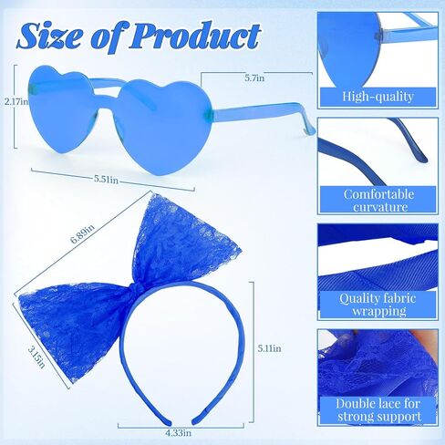 Adult Tutus for Women, 4 Layered Tulle Tutu Skirt Set with Heart Sunglasses and Bow Headband Colorful Party Favors in Saudi Arabia