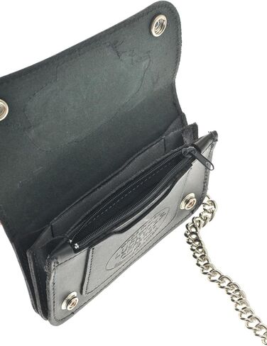 Lucky 13 Black Rat Rod Patch Wallet مع سلسلة مصنوعة في الولايات المتحدة الأمريكية in Kuwait