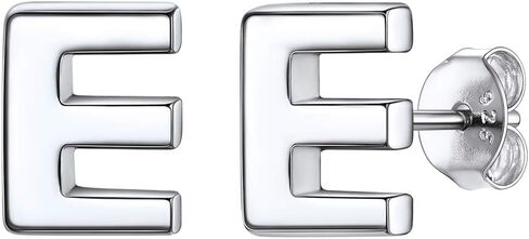 ChicSilver Hypoallergenic 925 Sterling Silver Stud Earrings Simple Tiny Initial Letter A-Z Studs for Women Girls Sensitive Ears (with Gift Box) in Saudi Arabia