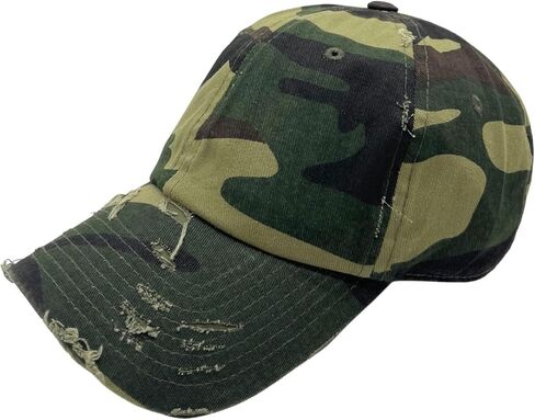 Vintage Washed Distressed Cotton Adjustable Baseball Cap in Saudi Arabia