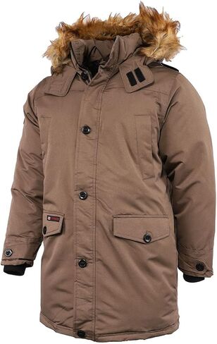 كندا Weather Gear سترة باركا للرجال رمادي داكن / L in Kuwait