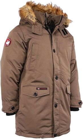 كندا Weather Gear سترة باركا للرجال رمادي داكن / L in Kuwait