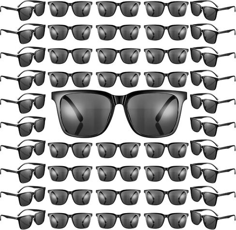 Umigy 80 Pairs Black Sunglasses Bulk Plastic Retro Vintage Sunglasses for Men Women Classic Shades Eyewear Party Favors Supplies in Saudi Arabia