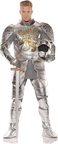 Men's Knight in Shining Armor Costume Silver in Saudi Arabia