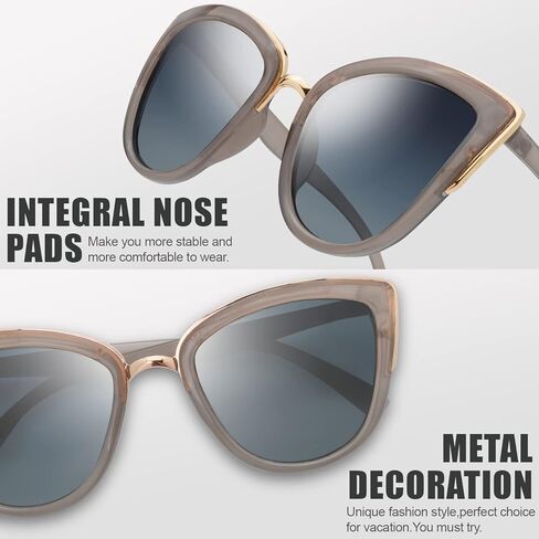 The Fresh Polarized Cat Eye Designer Retro Vintage Sunglasses FR17264P in Kuwait