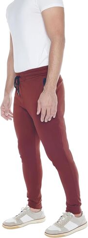 Mens Sweatpants 3- Pack Active Athletic Joggers with Zipper Pocket and Drawstring. Sizes: from S to 3XL. in Saudi Arabia