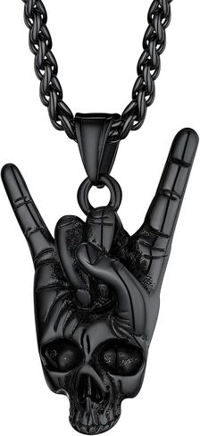 Richsteel Necklaces for Men Womens Stainless Steel Punk Rock Roll Pendant Hip Hop Jewelry in Saudi Arabia