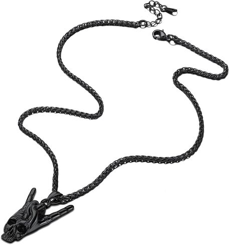 Richsteel Necklaces for Men Womens Stainless Steel Punk Rock Roll Pendant Hip Hop Jewelry in Saudi Arabia