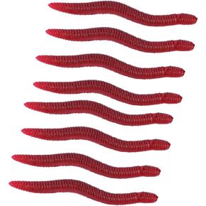 VBESTLIFE Soft Lures，4cm Bloodworm Artificial Baits Fishing Lure Earthworm Sea Bait
