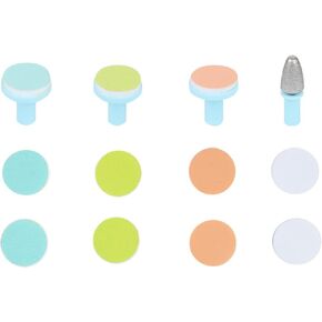 Fansidi Electric Baby Nail File Replacement Pads- Electric Baby Nail Trimmer Clipper Sandpaper Pads (Blue)