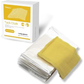 AAwipes Tack Cloths (10-Pack of 100% Cotton Rags, White). Easily Remove Dust, Sanding Particles, Clean Surfaces for Woodworking, Painting, Automotive, Metal, Sanding, Staining, Buffing (TC10W)