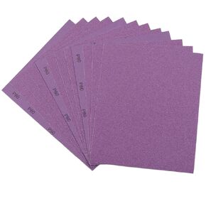 Sandpaper 15Pcs, 2000 Grit Sandpaper, Wet Dry Sandpaper Sheets 9 X 11 Inch, White Fused Alumina Abrasive, Fine Sander Paper for Wood Furniture Finishing, Metal Sanding, Automotive Polishing, Purple