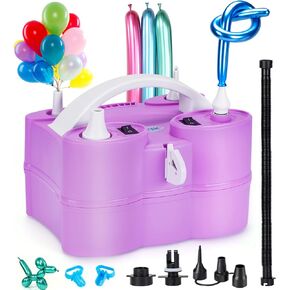 AGPtEK 3-in-1 Air Pump for Inflatables and Balloon Electric Air Balloon Pump 600W for Latex 260Q Foil Balloons with Hose Extension Quick-Fill Inflator Deflator for Air Mattresses, Compression Bags