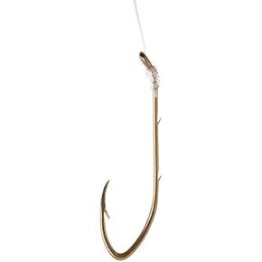 Eagle Claw Prov Bend Baitholder Snell, Size 8, Bronze