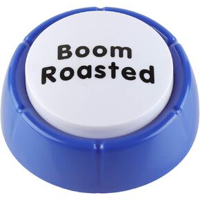Madanar Boom Roasted Easy Button - Classic Michael Scott Quote from The Office TV Show Merchandise Funny Gag Gift Buzzer