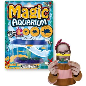 Magic Aquarium - Sea Turtles from Deluxebase. Grow Your Own Turtles Fish Tank. Fish Tank Kit with Water Activated Sea Turtle Toys. Great Aquarium for Novelty Educational Toys and Kids Party Favors.