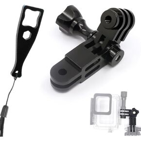 Adjust Arm Straight Joints Mount for Gopro, Aluminum Alloy Same Direction Extension Arm Mount, All Metal 90 Degree Direction Adapter for Hero 11/10/9/8/7/6/5 Black and Other Action Cameras