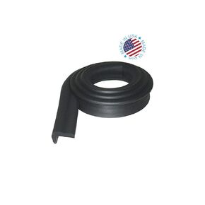 KidKusion Jumbo Edge Cushion | 6Ft | Black | Made in USA | Child Safety Edge Guard, Babyproof Furniture Bumper