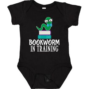 inktastic Future Bookworm in Training Reading Baby Bodysuit