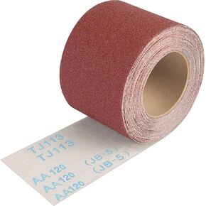 Emery Cloth Roll 120 Grit, 3-2/3 Inch x 33 Ft Heavy Duty Sandpaper | Tear-Resistant Backing, Wet and Dry Sanding, Alumina Sand Paper for Wood Furniture Metal Automotive Paint Craft Plastic in Kuwait