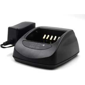 (2-Pack) Ni-MH NI-CD LI-ION Rapid Quick Charger KSC-32 for Kenwood Radio NX-410 NX-411 TK-2180 TK-3180 TK-5210 KNB-32N KNB-33 KNB-33L KNB-33Li KNB-43L KNB-47L KNB-48L KNB-50NC KNB-54N