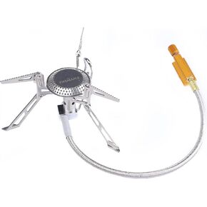 Fire Maple FMS-118 Camping and Backpacking Stove | Portable Foldable Gas Burner with pre-heat tube | Ideal for Backpacking, Hiking, Camping, Emergency use