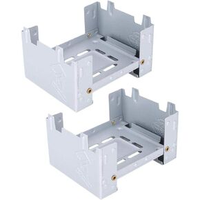2 Pcs Spirit Stove, Solid Alcohol Fuel Stove Portable Foldable Barbecue Stove for Outdoor Camping Cooker