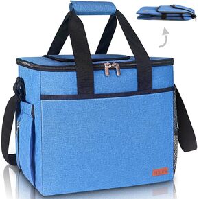 Collapsible Cooler Bag Insulated, 50 Can Insulated Lunch Bag for Men Women, Large Leakproof Soft Sided Portable Cooler Bag for Outdoor Travel Beach Picnic Camping BBQ Party