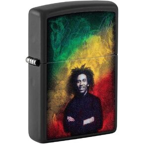 Zippo unisex-adult Bob Marley Lighters, Marley Black Light Black Matte
