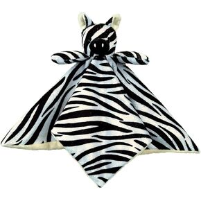 Baby Zebra Soft Stuffed Animal Security Blanket, Plush Zebra Character Lovey Blanket, Baby Shower/Nursery Gift, Cuddly Newborn, Infant, Toddler Snuggle Blankie for Boys Girls, 13"