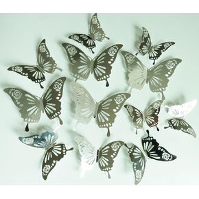 Butterfly Birthday Decorations, Classroom Butterfly Decoration,3DButterfly Wall Decorations for 48 PCS (Rainbow)