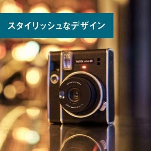 Fujifilm Instax Mini 40 Instant Camera Vintage Black Look, Camera for Kids, Wedding, Birthday Or Any Occasion in Saudi Arabia