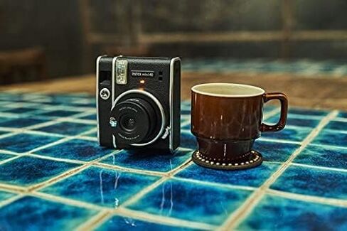 Fujifilm Instax Mini 40 Instant Camera Vintage Black Look, Camera for Kids, Wedding, Birthday Or Any Occasion in Saudi Arabia