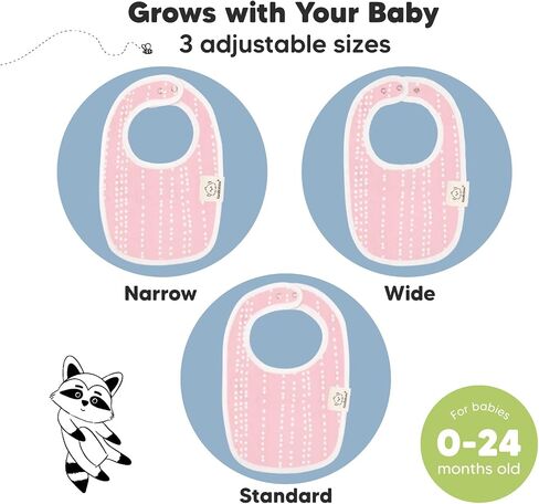 KeaBabies 8-Pack Organic Baby Bibs for Girls & Boys and 8-Pack Organic Baby Bibs for Boy, Girl - Teething Baby Bibs for Boy, Girl - Drool Bibs for Baby Boy, Bibs for Baby Girl - Newborn Bibs in Saudi Arabia