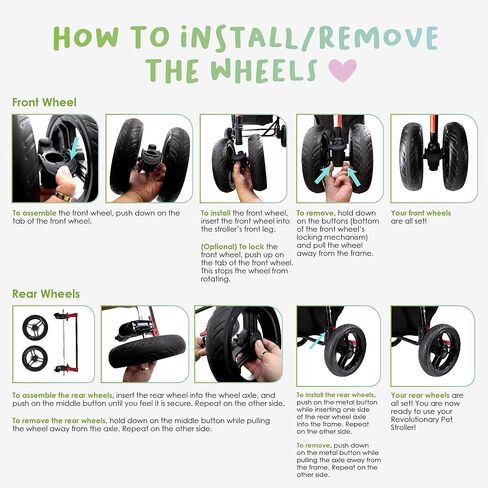 Petique Revolutionary Durable Pet Stroller, Easy Fold, Quality mesh Windows, Large Storage Basket, Secure Cup Holder Tray, Small/Medium Dogs, Cats and Pets, Supports up to 55LBS - Venus (Teal) in Kuwait