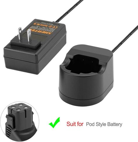 Shentec 4.8V and 7.2V Ni-MH and Ni-Cd Charger Compatible with Dremel 755-01 757-01 5000755-01 7700-01 7700-02 7300 Pod Style Battery (Not for 757 Battery.) in Kuwait