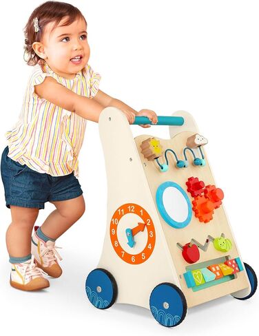B. toys- Little Learning Steps- Wooden Activity Walker – 7 Educational Activities – Learning & Walking Toy for Toddlers – Stand, Push, Walk – 1 Year + in Saudi Arabia