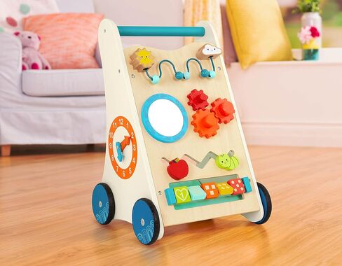 B. toys- Little Learning Steps- Wooden Activity Walker – 7 Educational Activities – Learning & Walking Toy for Toddlers – Stand, Push, Walk – 1 Year + in Saudi Arabia