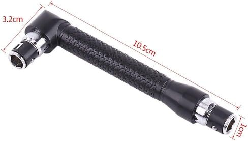 طقم لقم مفك براغي مغناطيسي مثلث 6 قطع من Fixinus 50 مم، S2 فولاذ 1/4 بوصة ساق سداسية Δ1.8 / Δ2.0 / Δ2.3 / Δ2.5 / Δ2.7 / Δ3.0 لقم مثقاب مثلث، مع مفك براغي بزاوية L حامل بت in Kuwait