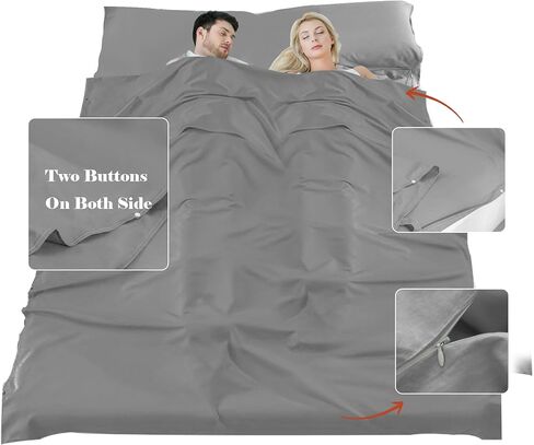 Sleeping Bag Liner Camping & Travel Sheets for Adults - Hostels & Traveling Sleep Sack in Kuwait