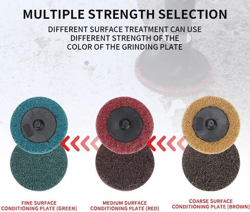30Pcs 2inch Nylon Quick Change Sanding Discs Set, with 1/4" Holders, Die Grinder Surface Conditioning Burr Rust Paint Removal in Kuwait