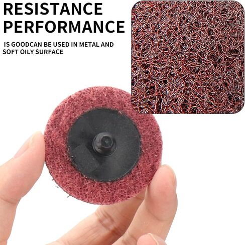 30Pcs 2inch Nylon Quick Change Sanding Discs Set, with 1/4" Holders, Die Grinder Surface Conditioning Burr Rust Paint Removal in Kuwait