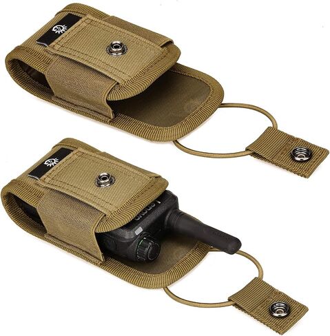 Protector Plus Tactical Radio Pouch MOLLE Interphone Holder Case Military Walkie Talkies Holster Tool Bag in Saudi Arabia