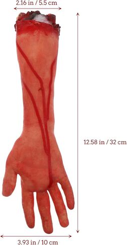 DOITOOL الهالوين أجزاء الجسم الدعائم حجم كبير جزء الجسم الدموي ديكور المنزل المسكون يد وهمية قدم قلب الدماغ موضوع حفلة قطعت الأيدي قدم مجموعة 6 قطع in Kuwait